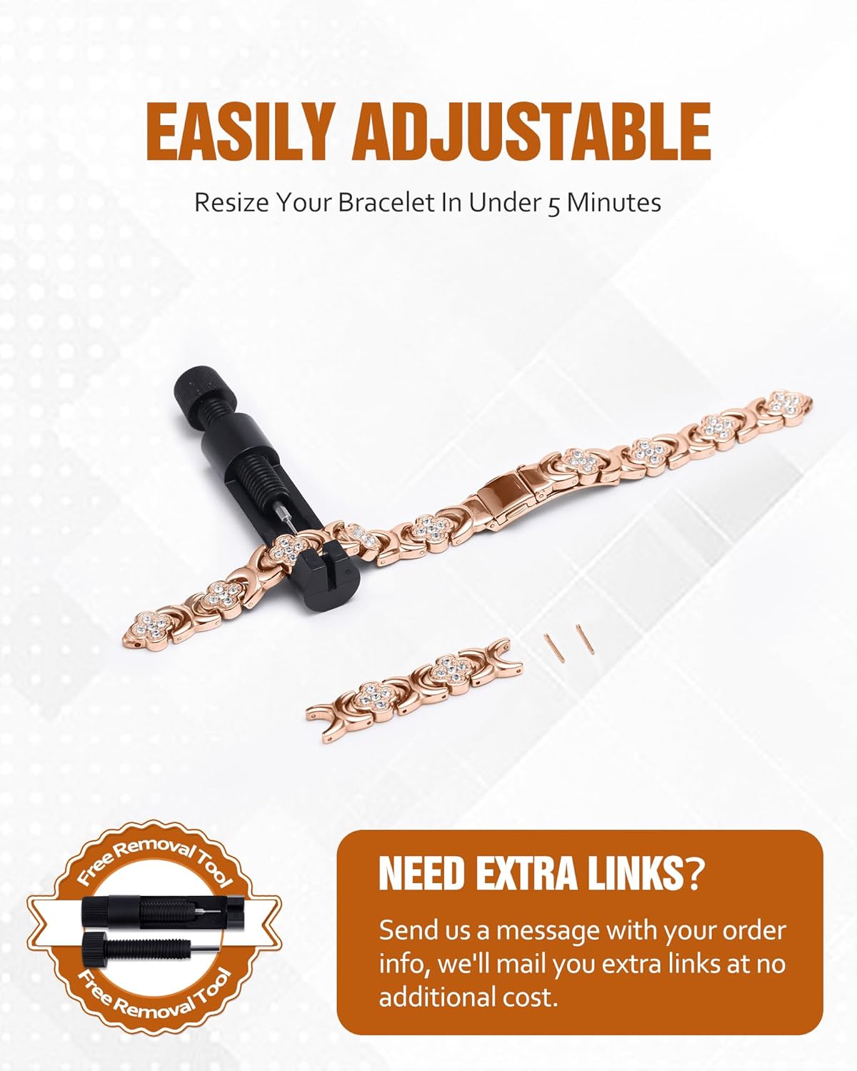 Zulfio® Copper Bracelets for Women. Pure Copper Magnetic Bracelet with 3800 Gauss Effective Magnets