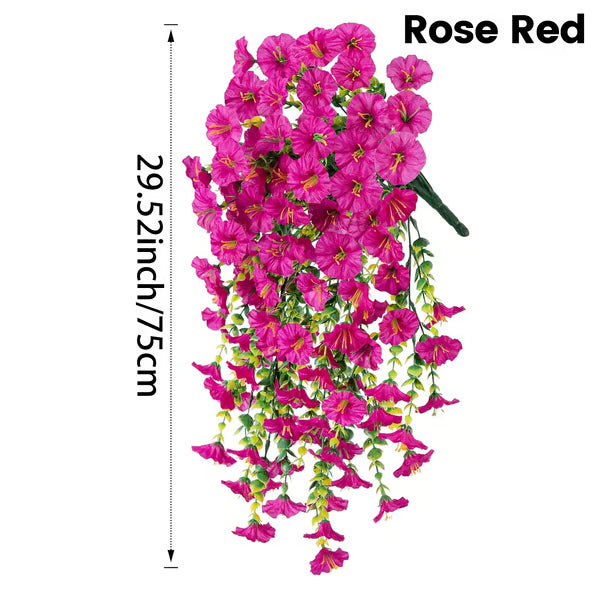 UV Resistant Hanging Artificial Autumn Morning Glory Vine