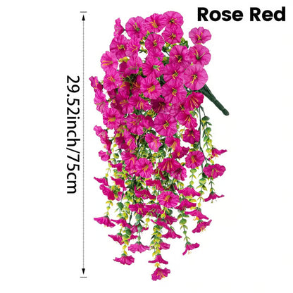UV Resistant Hanging Artificial Autumn Morning Glory Vine