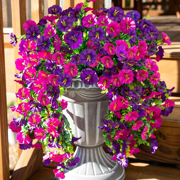 UV Resistant Hanging Artificial Autumn Morning Glory Vine
