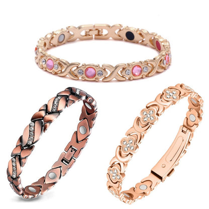 Zulfio® Copper Bracelets for Women. Pure Copper Magnetic Bracelet with 3800 Gauss Effective Magnets