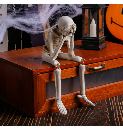 🎃💀 Halloween decoration indoor skeleton statue
