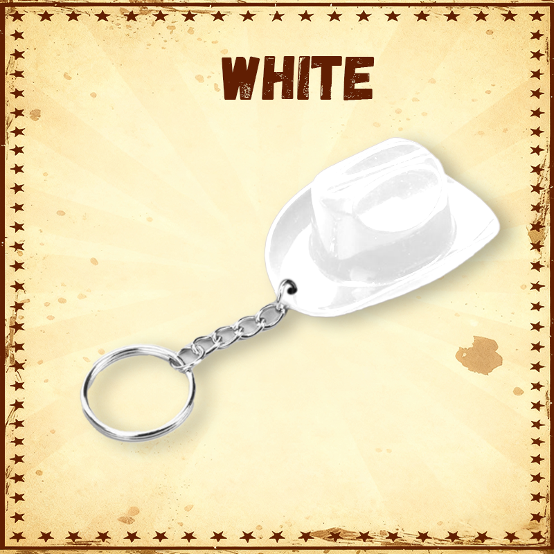 Cowboy Hat Keychain with Bottle Opener