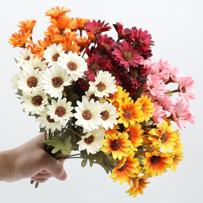 UV Resistant Artificial Sunset Mums Flowers