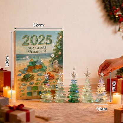 🌊🎄3D Sea Glass Christmas Tree Decor -6Pcs