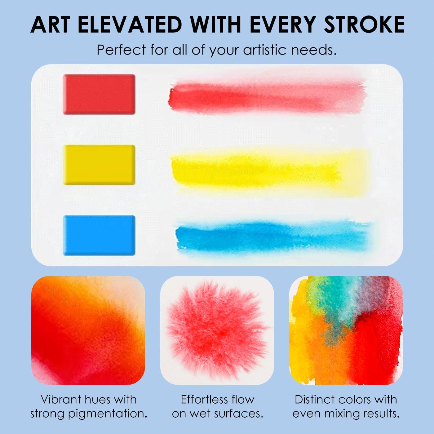 🎨Foldable Watercolor Set Of  56 With Water Brush Pen