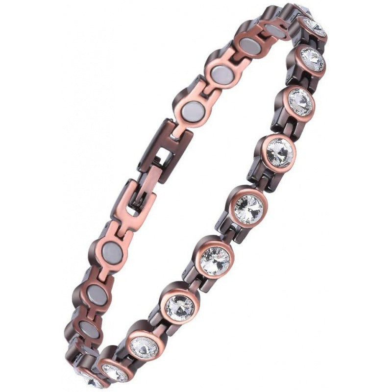 Zulfio® Copper Bracelets for Women. Pure Copper Magnetic Bracelet with 3800 Gauss Effective Magnets