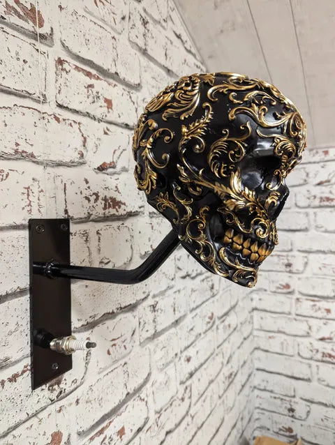 Motorcycle Helmet and Jacket Skull Holder
