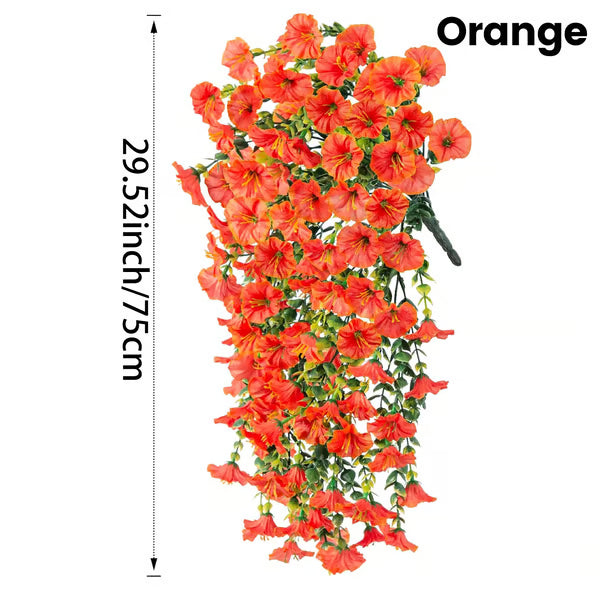 UV Resistant Hanging Artificial Autumn Morning Glory Vine