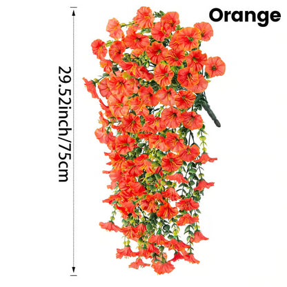 UV Resistant Hanging Artificial Autumn Morning Glory Vine