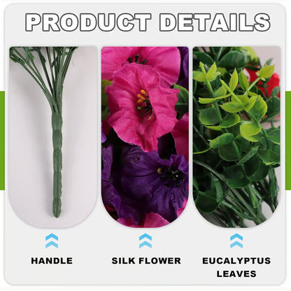 UV Resistant Hanging Artificial Autumn Morning Glory Vine