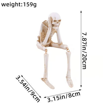 🎃💀 Halloween decoration indoor skeleton statue