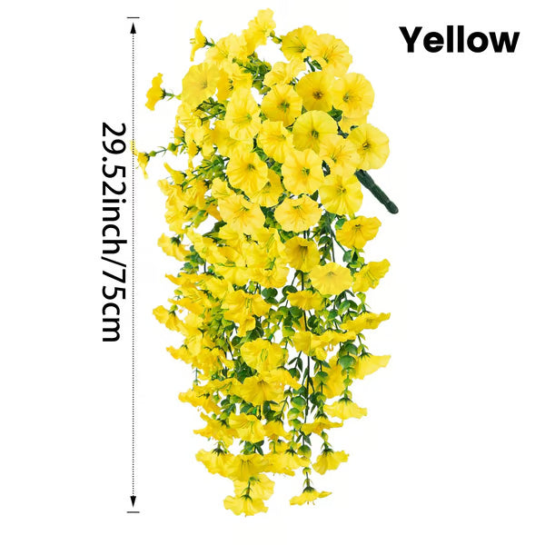 UV Resistant Hanging Artificial Autumn Morning Glory Vine