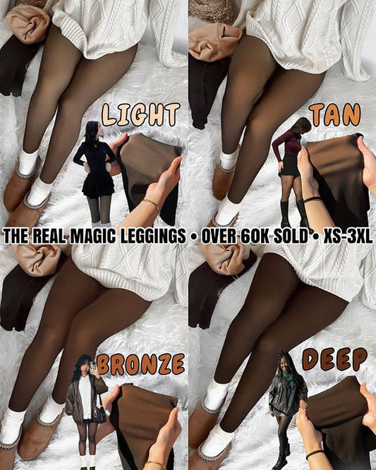 MAGIC FLEECE LINED LEGGINGS • CLOSED FOOT