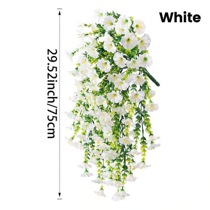 UV Resistant Hanging Artificial Autumn Morning Glory Vine