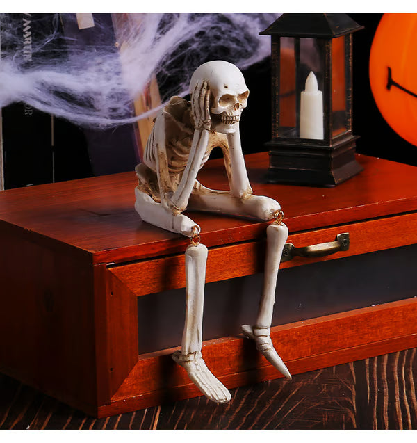 🎃💀 Halloween decoration indoor skeleton statue