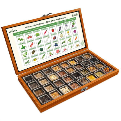 All-in-One Cut Flower Garden Seed Bank- 32 Organic Varieties for All Seasons -
