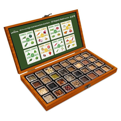 All-in-One Cut Flower Garden Seed Bank- 32 Organic Varieties for All Seasons -