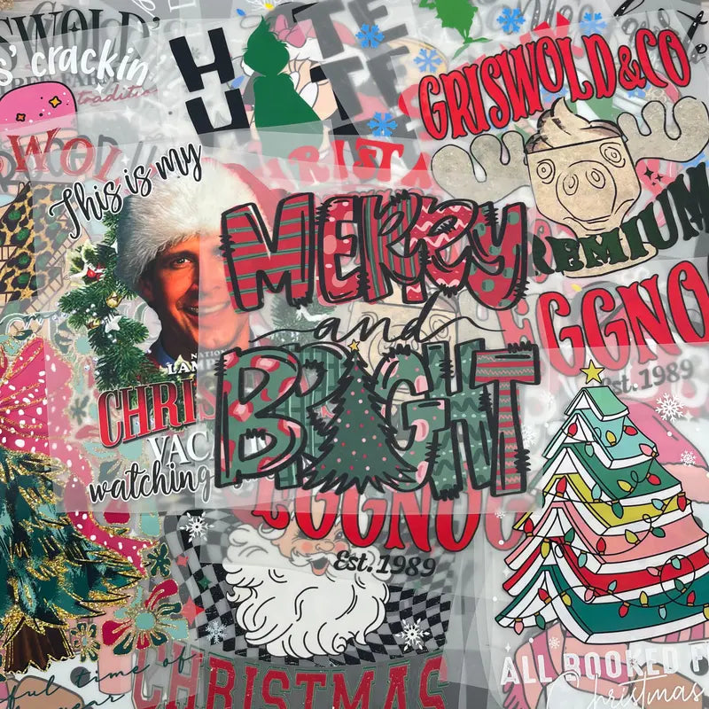 Christmas Mystery DTF Transfer Bundle-15PCS