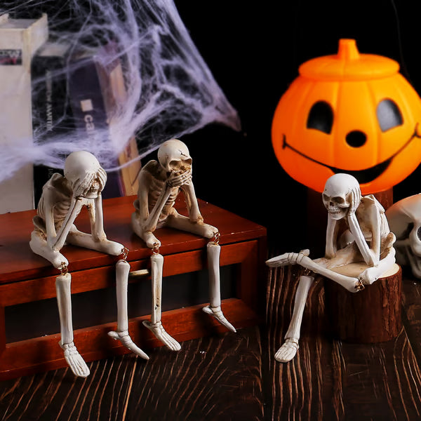 🎃💀 Halloween decoration indoor skeleton statue