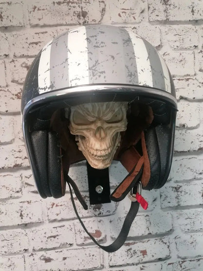 Motorcycle Helmet and Jacket Skull Holder
