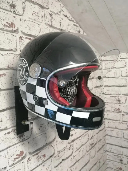 Motorcycle Helmet and Jacket Skull Holder