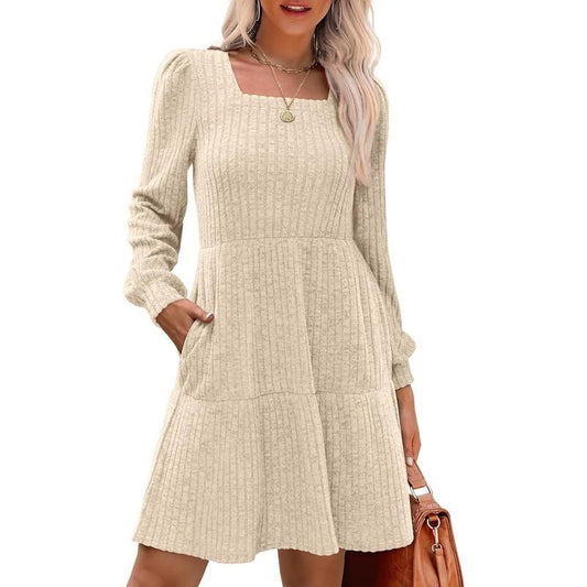 Casual Babydoll Sweater Dress