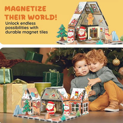 🔥HOT SALE 49%OFF🎄Magnetic Gingerbread House Building Set