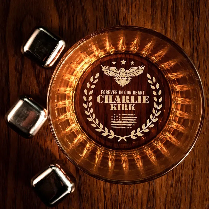 Engraved Memorial Whiskey Glass – 11oz Patriotic Rock Glass Drinkware for Men