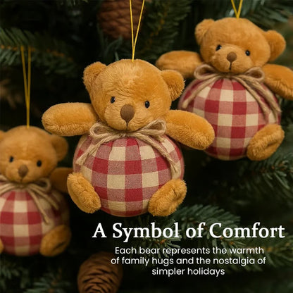 🐻 Cozy Christmas Bear Ornaments – A Hug for Your Tree