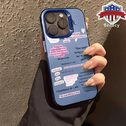 Blessed Encouragement Pattern Phone Case for iPhone