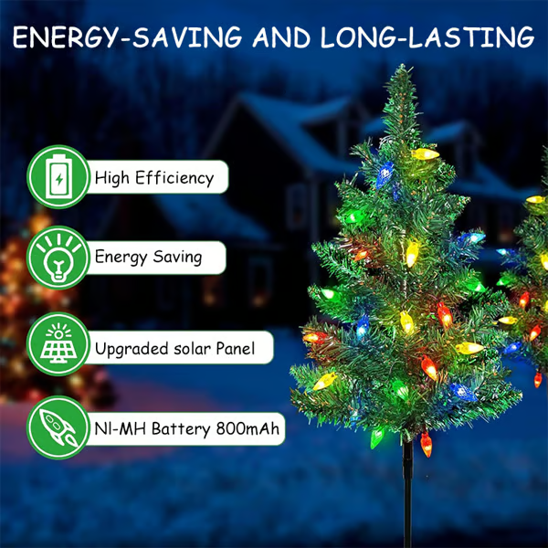 Solar Christmas Tree Light