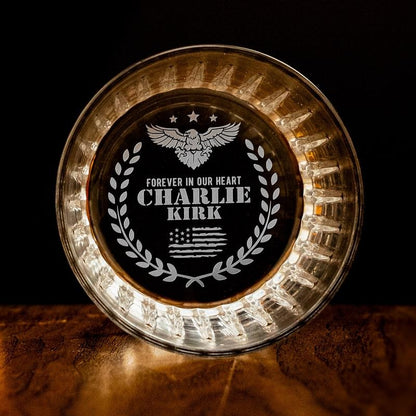 Engraved Memorial Whiskey Glass – 11oz Patriotic Rock Glass Drinkware for Men