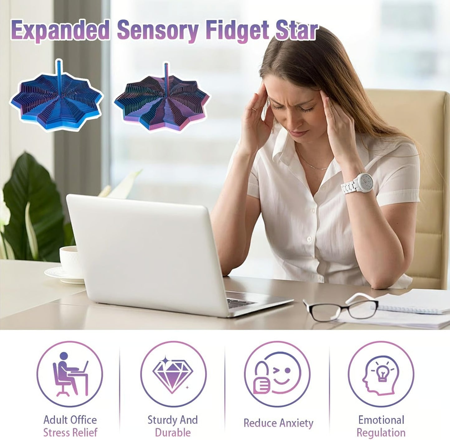 3D Printed Expanded Sensory Fidget Star