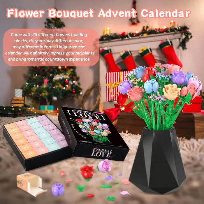 Flower Bouquet Advent Calendar 2025 – 24 Days of Blooming Surprises 🌹✨