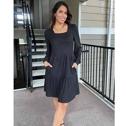 Casual Babydoll Sweater Dress