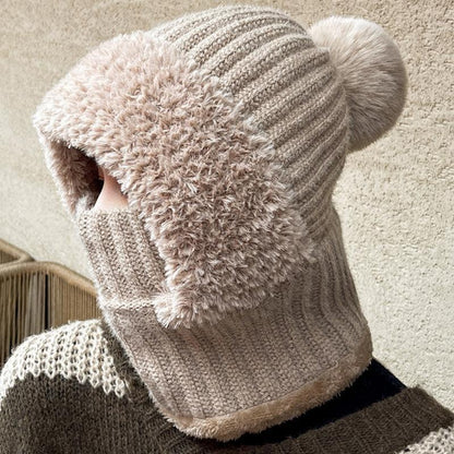 3-in-1 Winter Fleece Hat, Scarf & Mask Set