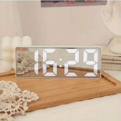 Mini size Large Display 6.3" Mirror LED Clock