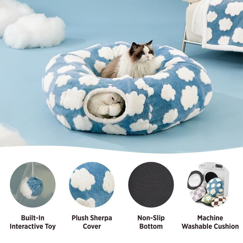 Lesure Cat Tunnel Bed — The Cutest Hideaway Your Kitty Will Ever Love! 🐱💤