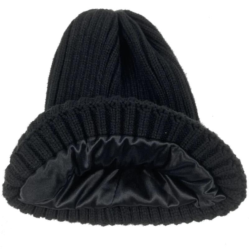 Satin Silk Lined Beanie for Hair Growth
