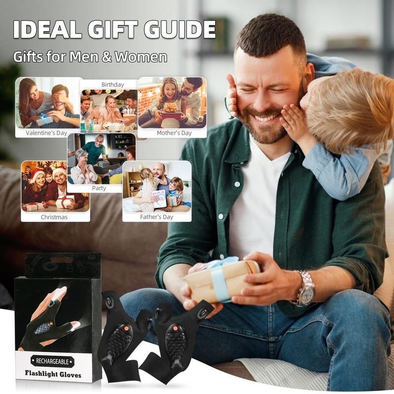 Adjustable LED Flashlight Gloves