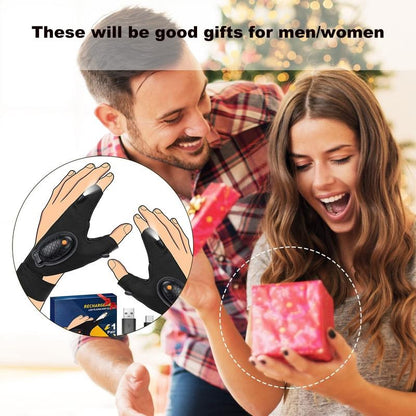Adjustable LED Flashlight Gloves