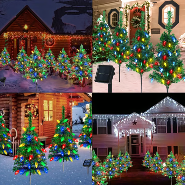 Solar Christmas Tree Light