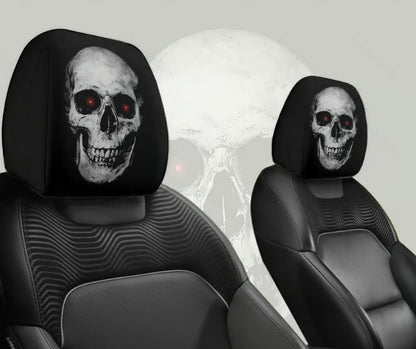 Funny Cartoon Big-Eyed Grin Car Seat Headrest Cover