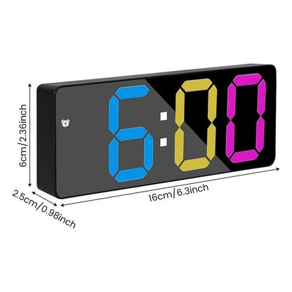 Mini size Large Display 6.3" Mirror LED Clock