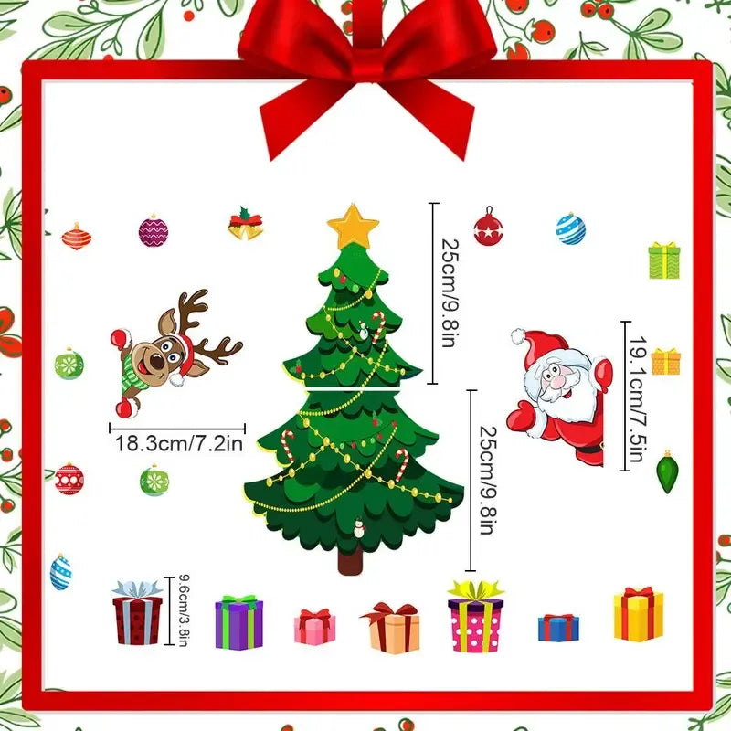 Reusable Christmas Magnetic Decals
