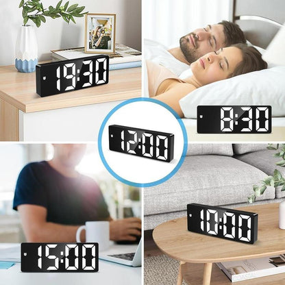 Mini size Large Display 6.3" Mirror LED Clock