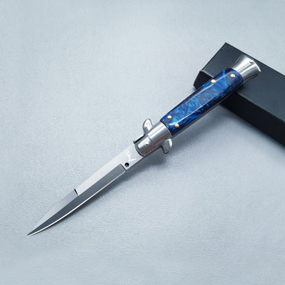 ⚡Last Day 60% OFF丨🔥Mafia Style Outdoor Folding Knife – High Hardness Survival & Self-Defense Camping Tool