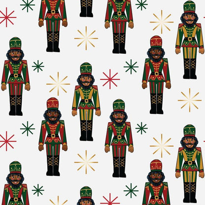 🔥This Week's Special Offer 49% OFF🎅🏾🤶🏾Home for the Holidays Black Santa Wrapping paper