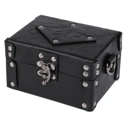 🔥LAST DAY 49% OFF - 🔮✨HiiFeuer Medieval Faux Leather Alchemy Box with 12 Cork Potion Vials